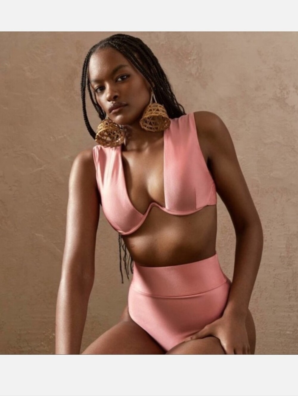 ANDREA IYAMAH KUWA BIKINI TOP BLUSH